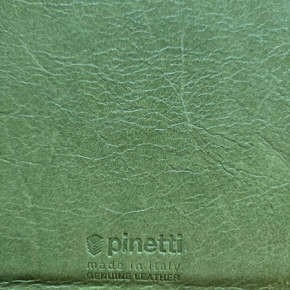 PINETTI Green Leather Zippered Notepad Cover, A4 - Picture 11 of 11